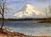 Albert Bierstadt Lake in the Rockies painting